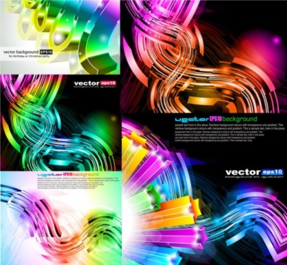 Colorful 3D dynamic background vectors material dynamic ColorfulD   