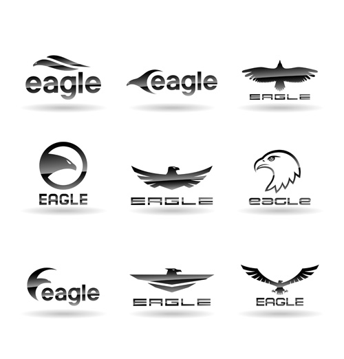 Eagles logos huge collection vectors 12 logos Huge collection eagles   