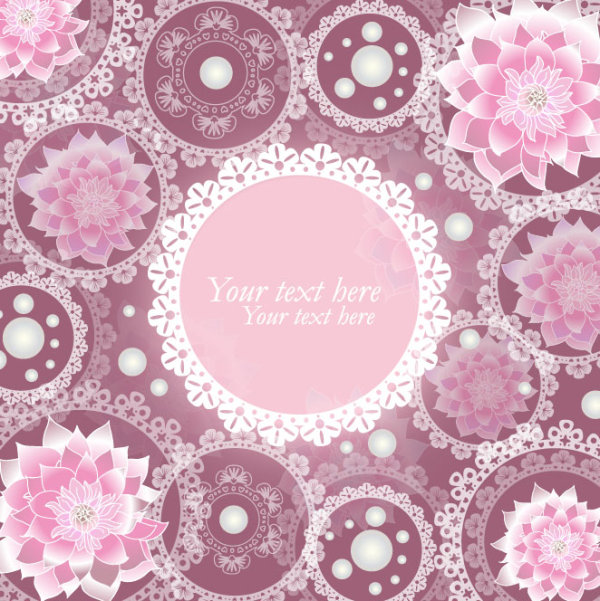 Set of ornate Floral background vector 02 ornate floral background floral   