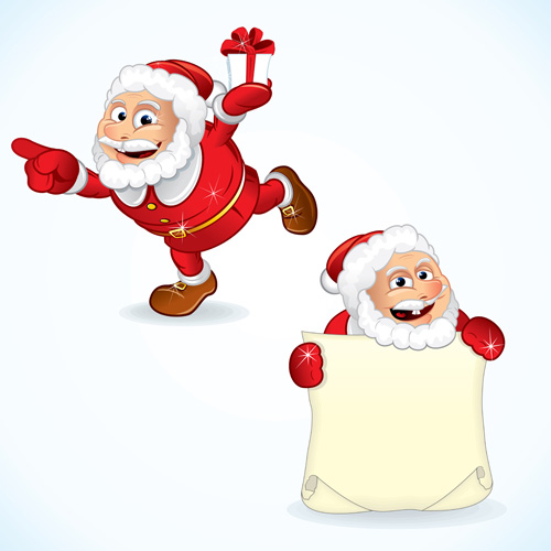 Elements of Funny santa design vector graphics 02 santa funny elements element   