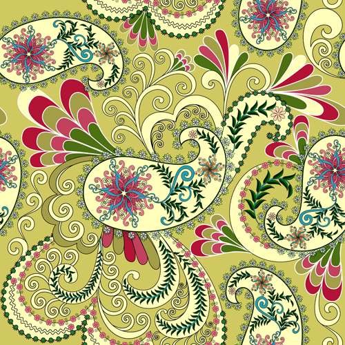 Pattern paisley seamless vector material 03 seamless pattern paisley   