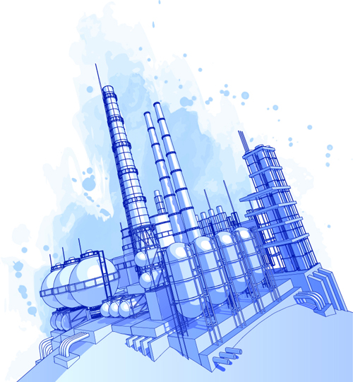 Set of Gas and oil design elements vector 01 oil gas elements element   