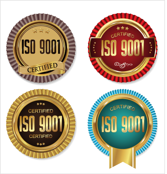 Golden premium quality badge vector set 02 quality premium golden badge   