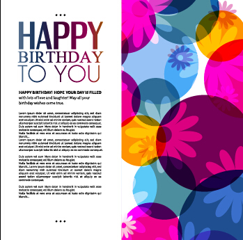 Template birthday greeting card vector material 06 greeting card vector card birthday   