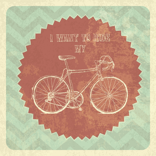 Vintage bicycle poster vectors 07 vintage poster bicycle   