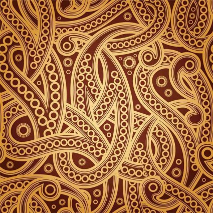 Vintage fine pattern background vector 01   