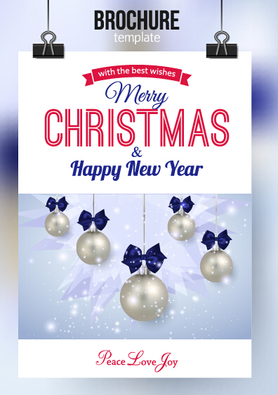 2015 Christmas and new year brochure vector material 10 new year christmas brochure 2015   