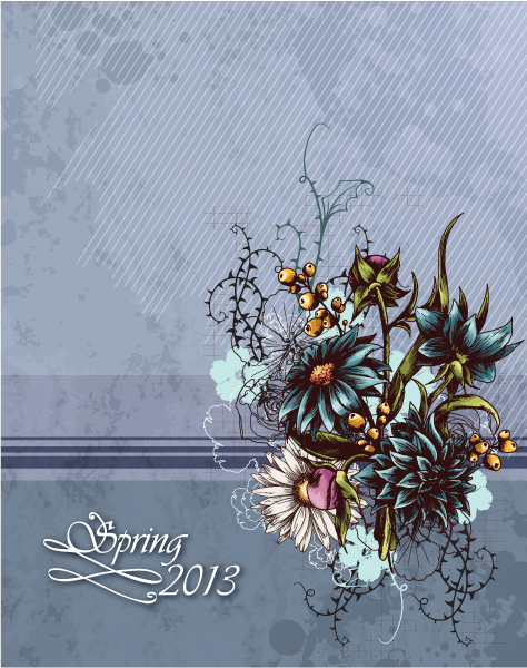 Vintage Spring floral background 25 vintage spring floral background   