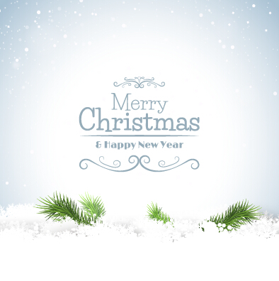 Christmas with new year snow background 02 snow new year christmas background   