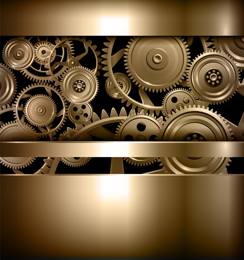 Golden gear with metal background graphics metal golden gear background   