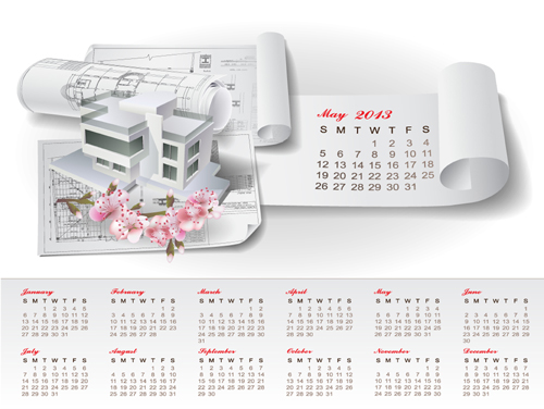 Set of Creative Calendar 2013 design vector 11 creative calendar 2013   