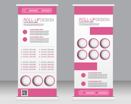 Exhibition advertising vertical banner vectors set 16 vertical Exhibition banner advertising   