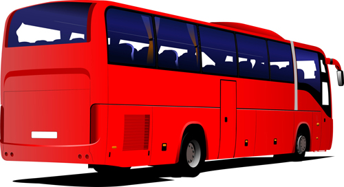 Creative Bus design vector material 06 vector material material creative bus   