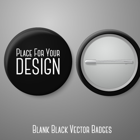 Blank black badges design vector blank badges badge   