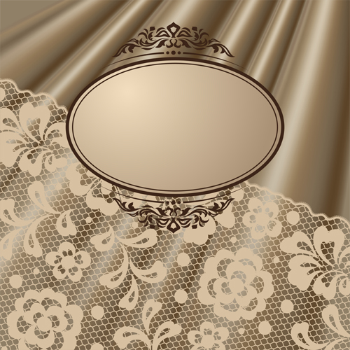 Vector Old lace background art 05 old lace   