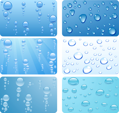 Realistic water drop vector background material 01 water drop water Vector Background realistic background material background   