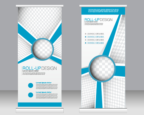 Exhibition advertising vertical banner vectors set 18 vertical Exhibition banner advertising   