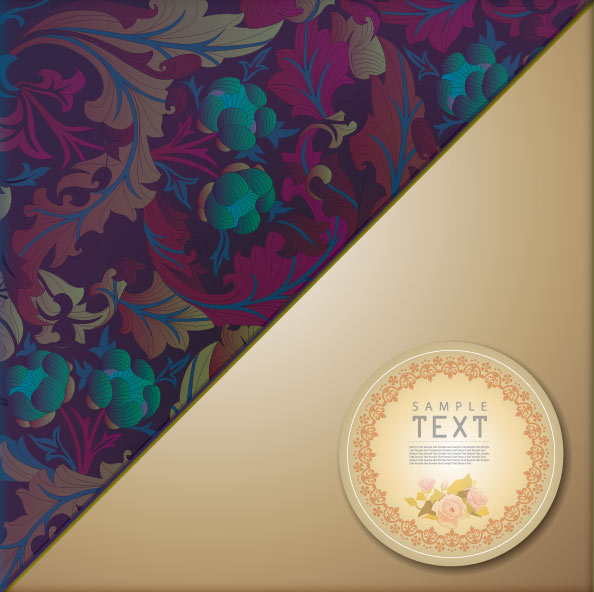 Ornate Floral vector background 04 ornate floral   