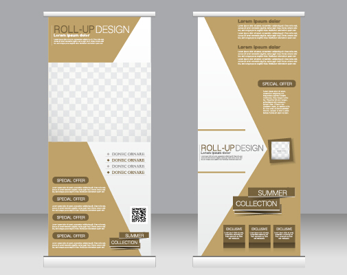 Exhibition advertising vertical banner vectors set 04 vertical Exhibition banner advertising   