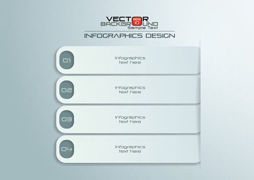 Paper Infographics white vector design 06 white paper infographics   