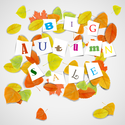 Creative Autumn sale design vector 01 sale design sale creative autumn   