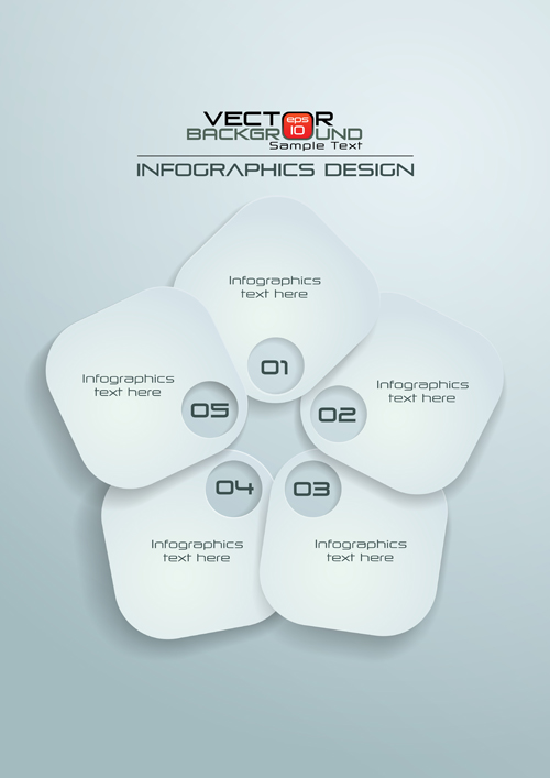 Paper Infographics white vector design 15 white paper infographics   