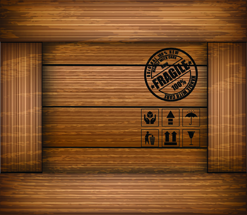 Elements of Wooden Box pattern Backgrounds vector 05 wooden wood elements element box   