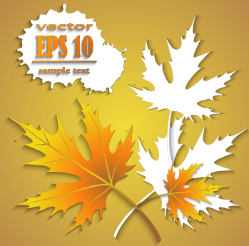 Maple leaf creative autumn background vector maple leaf maple creative background vector background autumn background   