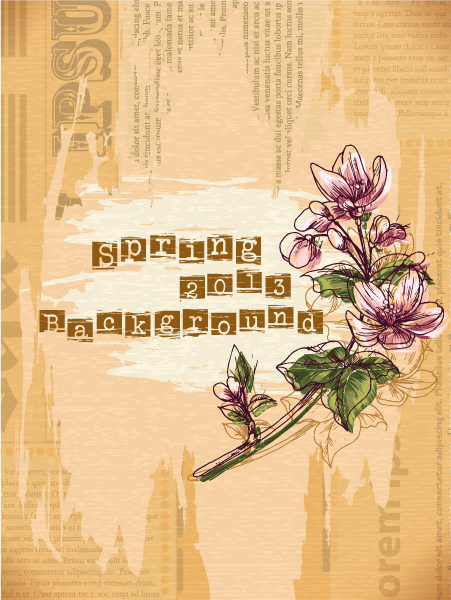 Vintage Spring floral background 18 vintage spring floral background floral   