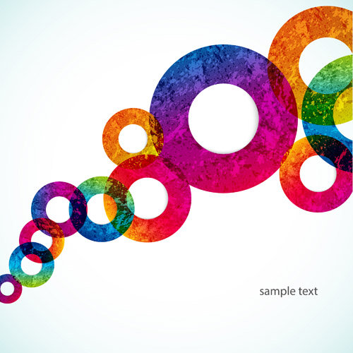 Bright colored round abstract background 07 colored Bright color abstract design abstract background   