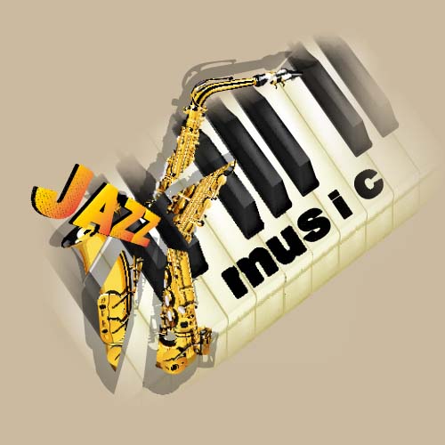 Jazz music creative background vector 01 music creative background   