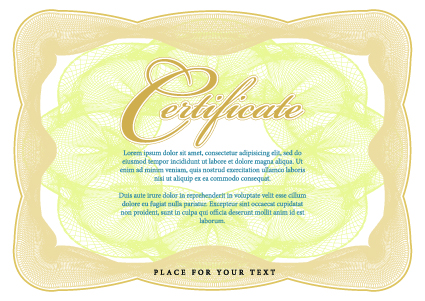 Vector Gentle certificate template set 05 gentle certificate template certificate   