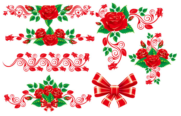 Rose Border vector vector rose lace   