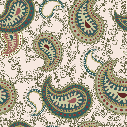 Set of paisley pattern Seamless vector 05 seamless pattern paisley   