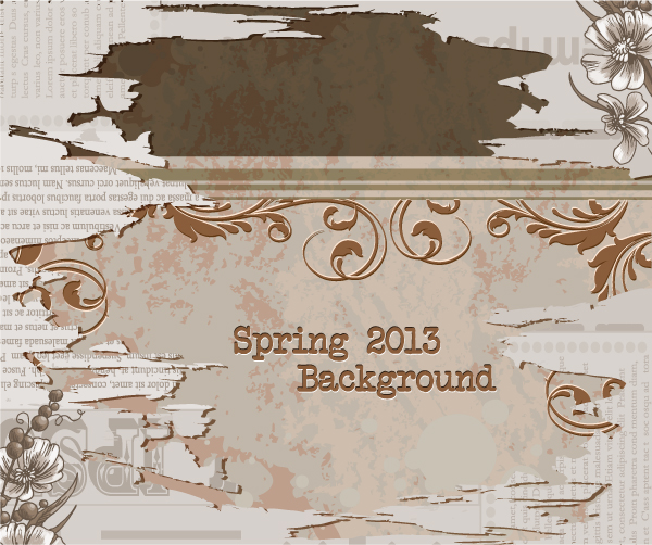 Vintage Spring floral background 37 vintage spring floral background   