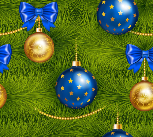 Shining christmas balls saemless pattern vector 08 saemless pattern christmas balls christmas   