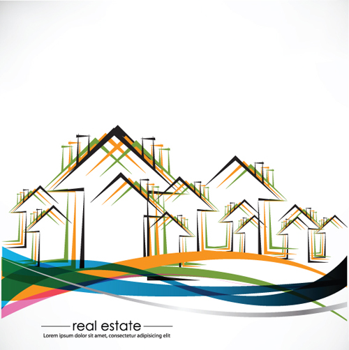 Elements of Real Estate Design vector material 02 real estate Real material Estate elements element   