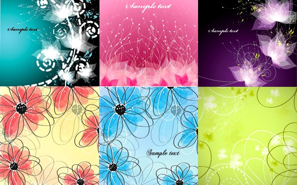 Abstract fantasy flower background vector flower fantasy abstract   