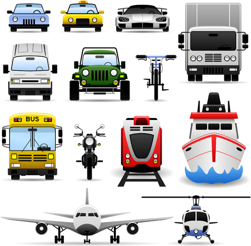 Different Traffic Tool elements vector 03 Traffic Tool elements element different   