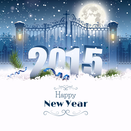 2015 christmas and new year night background vector 03 new year christmas background vector background 2015   