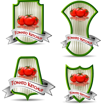 Tomato ketchup labels vector 01 tomato labels label ketchup   