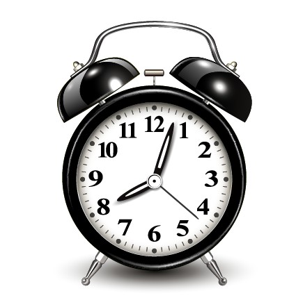 Creative black alarm clock design vector creative clock alarm clock alarm   