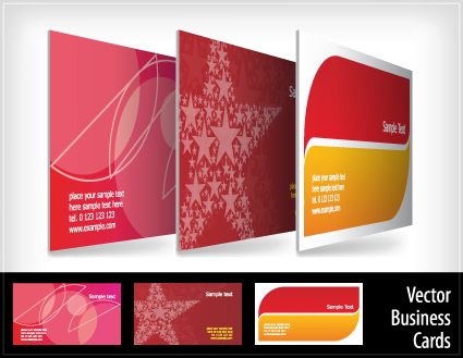 brochure and Business card design vector 02 card business card business brochure   