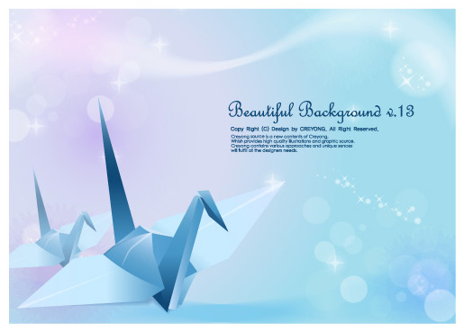 The cranes and fantasy background fantasy background cranes crane   