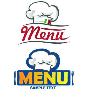 Restaurant Logos with Menu Illustration vector 04 restaurant logo restaurant logos logo illustration   