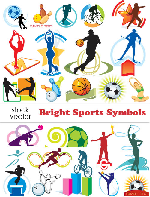 Set of Sports Symbols vector symbols sports   