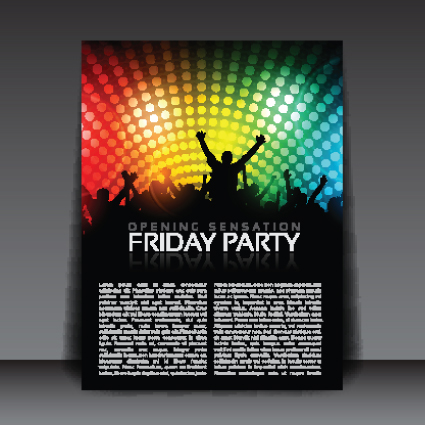commonly Party Flyer cover template vector 03 party flyer cover Commonly   