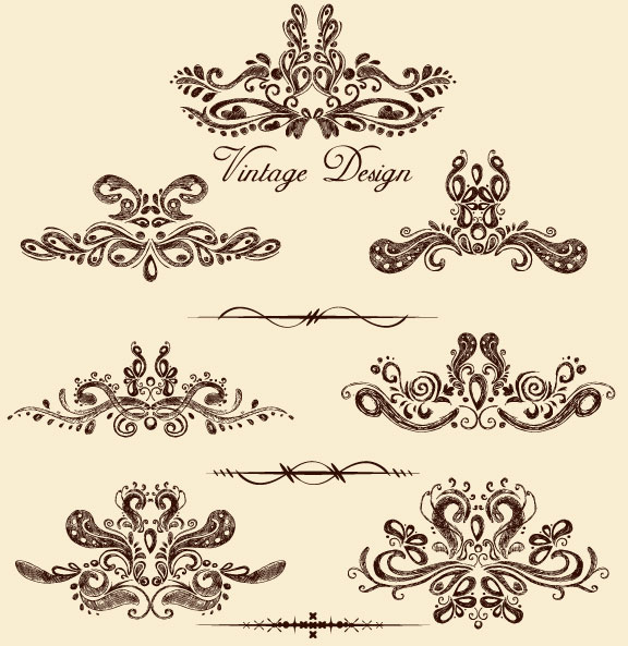 European style Decorative pattern Lacy vector 03 style pattern lacy European decorative pattern   