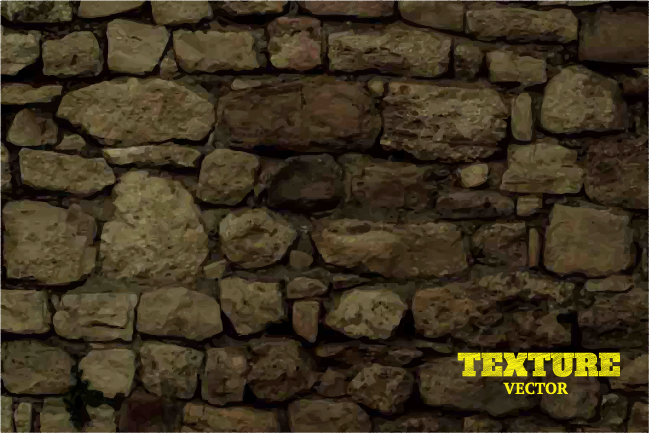 Old stone wall background vector material wall stone background   