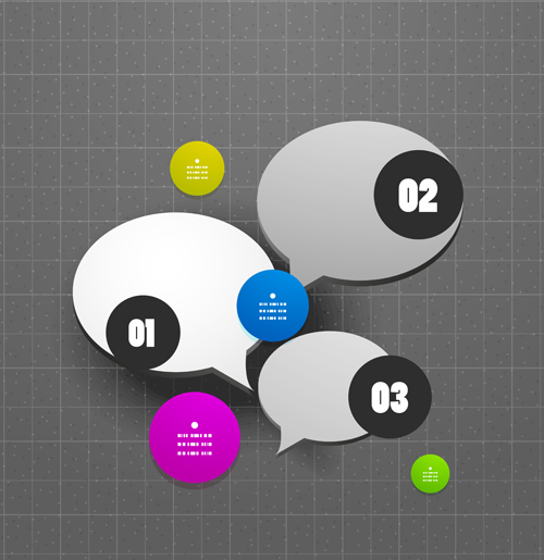 Circle elements business template vector 21 circles business template   